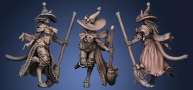 3D model Black Witch Tabaxi (STL)